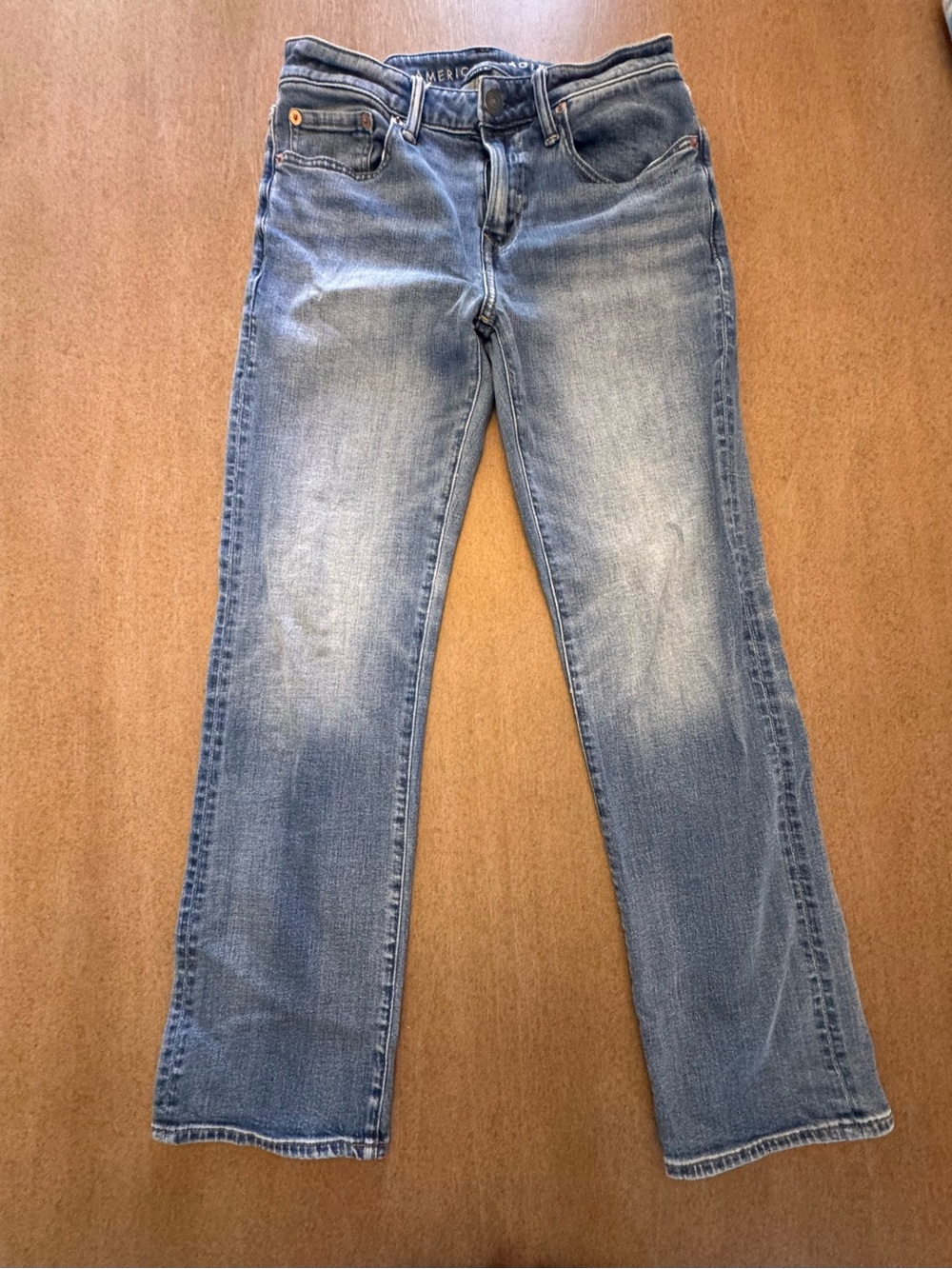 American Eagle Outfitters Light Wash Straight Jeans